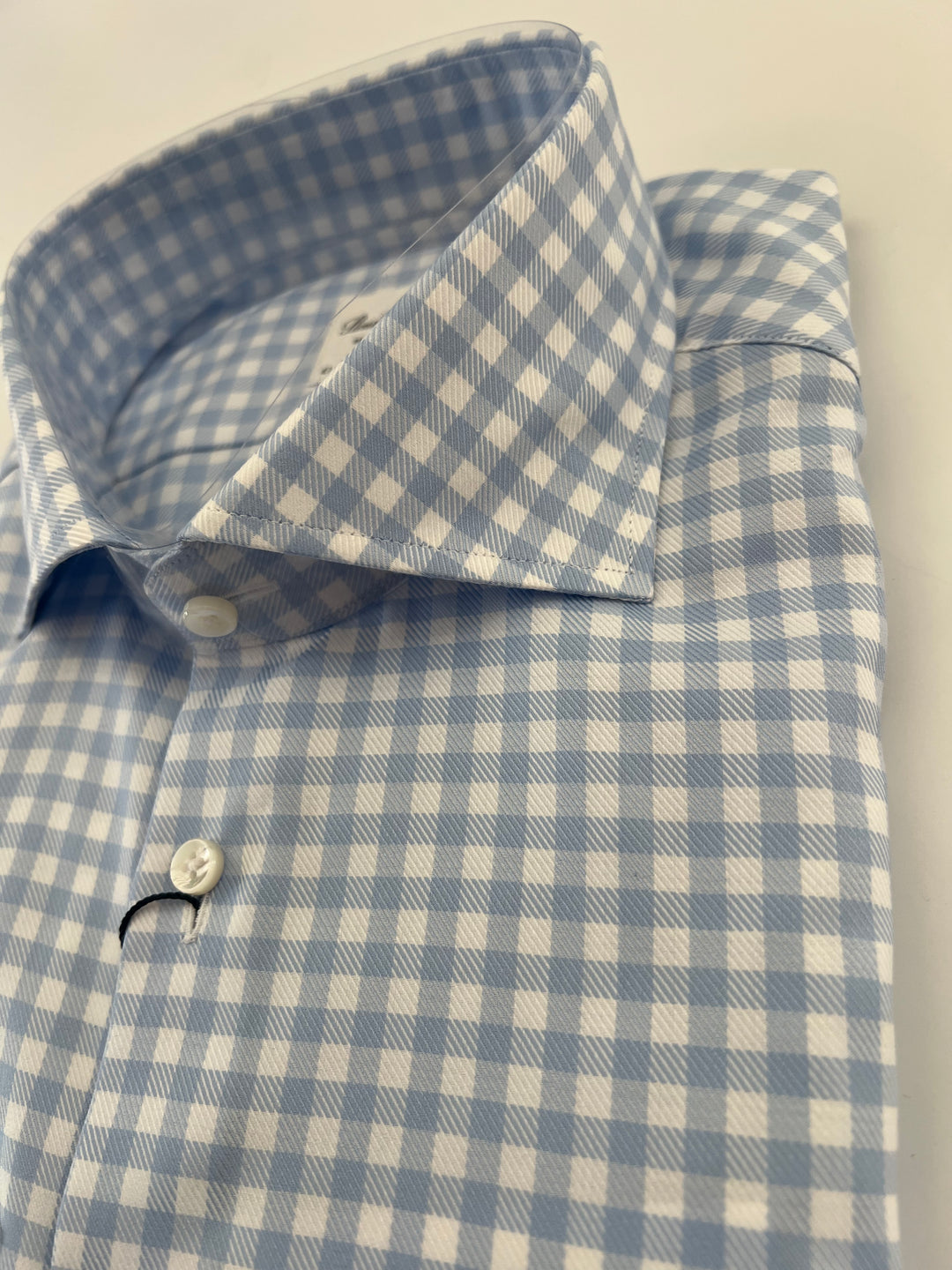 Stenströms Light Blue Check Shirt