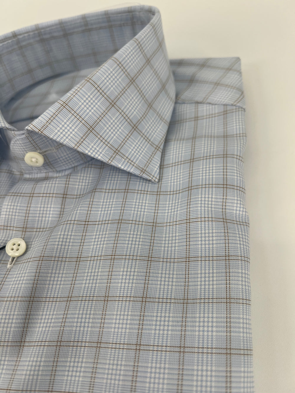 Stenströms Blue &  Brown Check Shirt