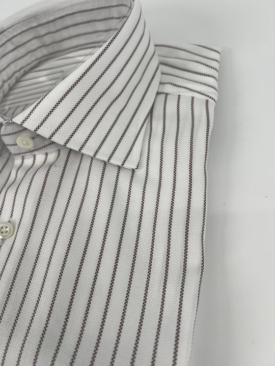 Stenströms Brown Stripe Shirt