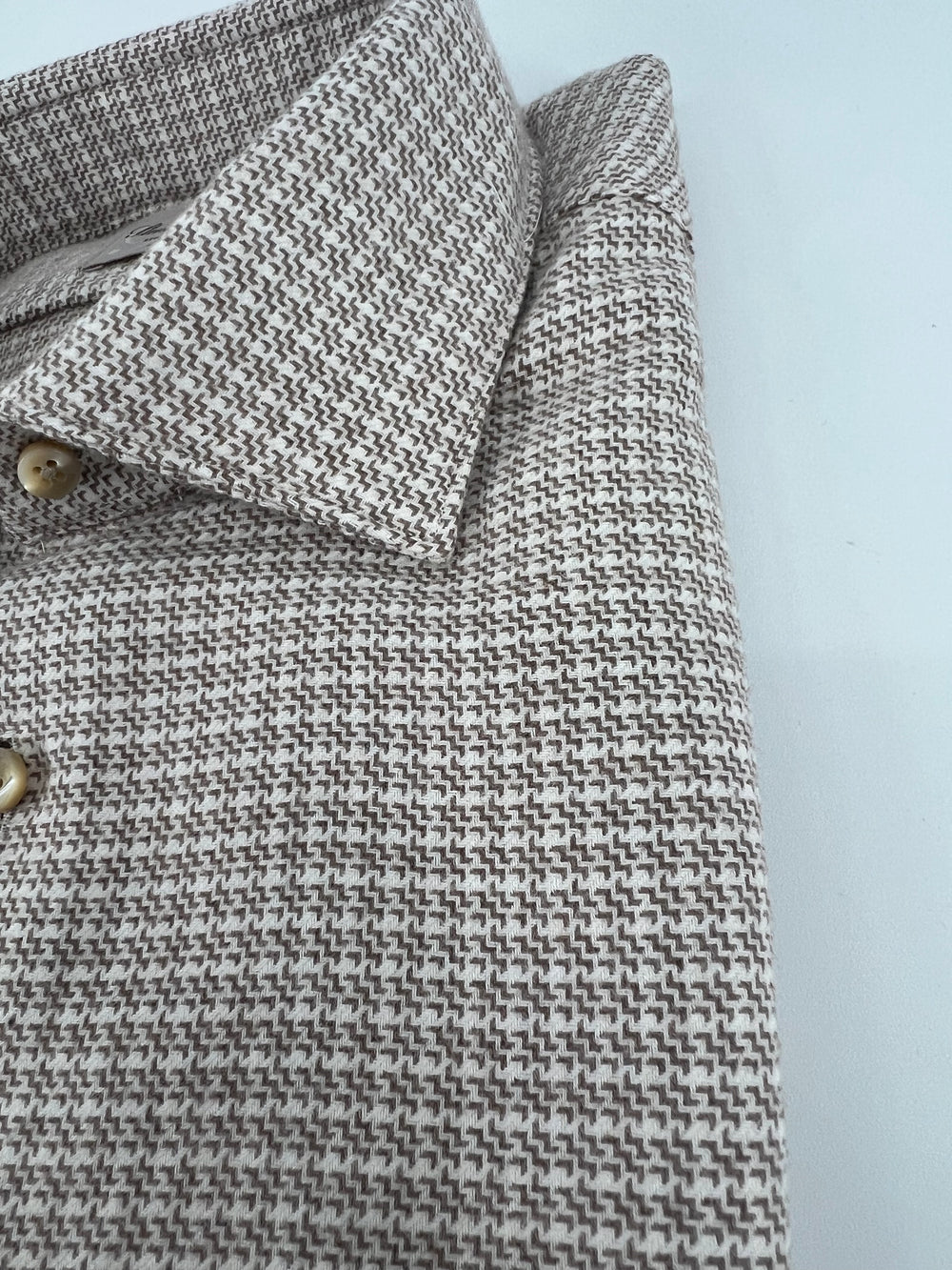 Stenströms Brown Check Flannel Shirt