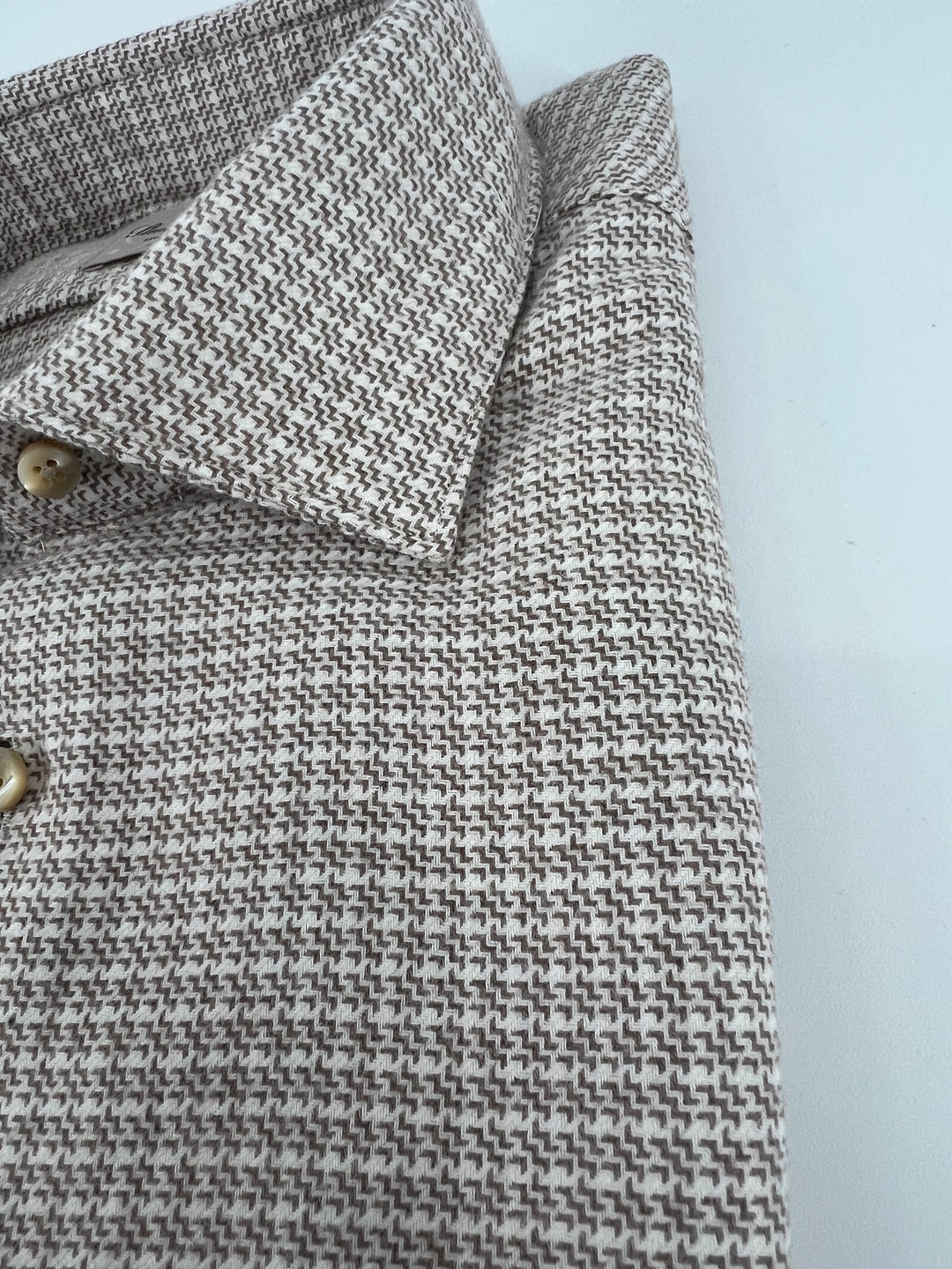 Stenströms Brown Check Flannel Shirt