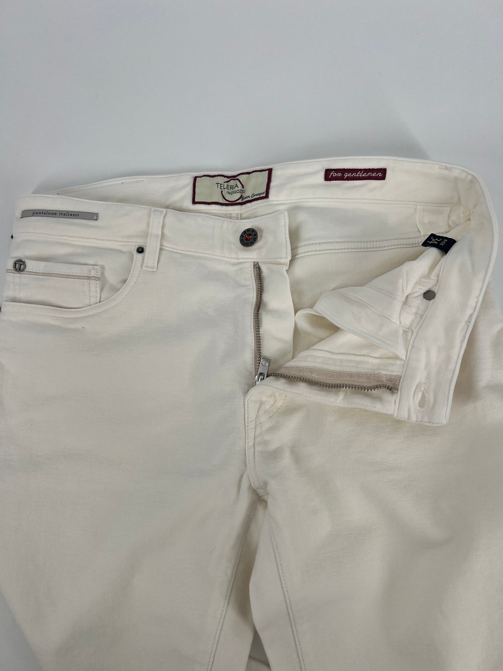 Teleria Zed Cobra Moleskin Five Pocket In Natural Old