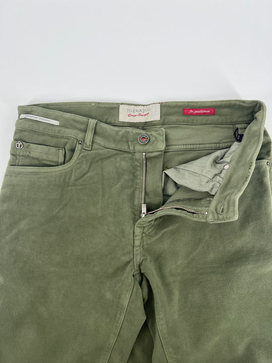 Teleria Zed Cobra Moleskin Five Pocket In Iguana