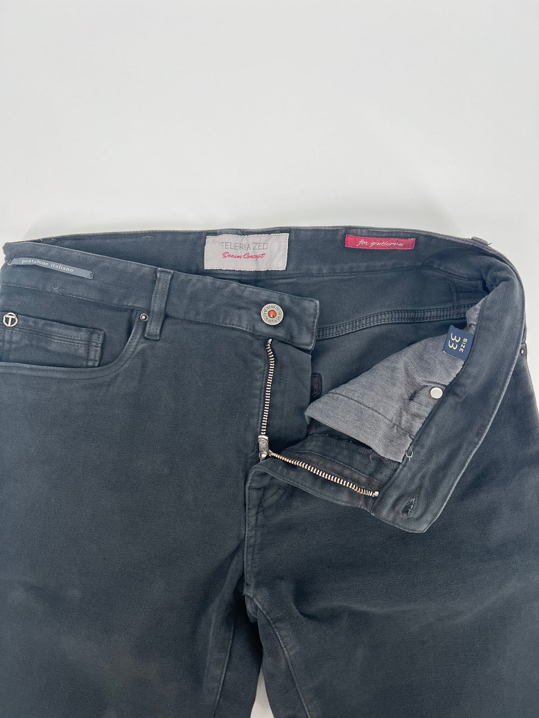 Teleria Zed Cobra Moleskin Five Pocket In Antracite