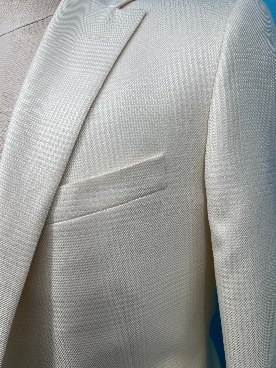 Samuelsohn Ivory Glen Plaid Dinner Jacket