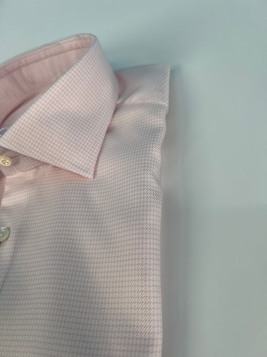 Stenströms Light Pink Small Check Shirt