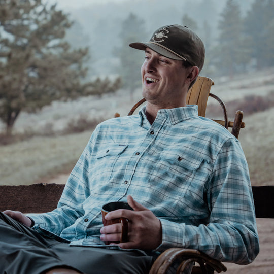 Poncho Blue Bison Slim Fit Flannel Shirt