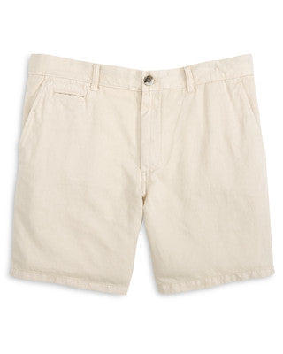 Melrose Cotton Linen Shorts In Stone