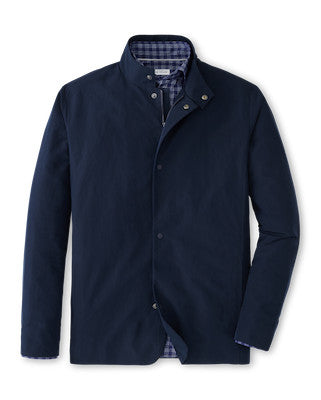 Peter Millar Mercer Zip Blazer In Navy