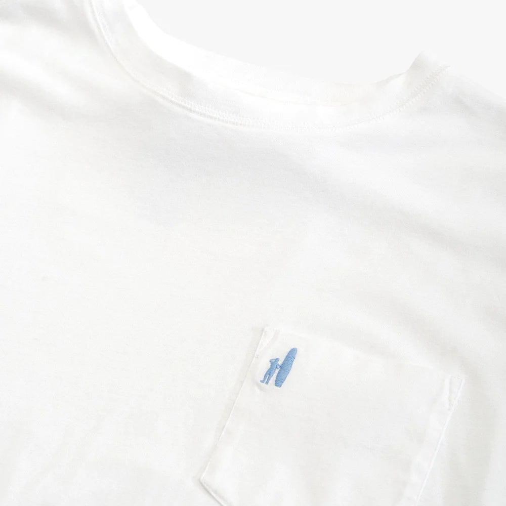 Johnnie-O Brennan Long Sleeve T-Shirt In White