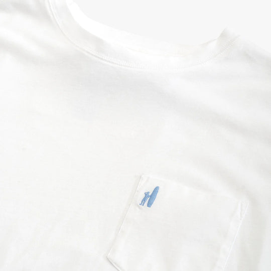 Johnnie-O Brennan Long Sleeve T-Shirt In White
