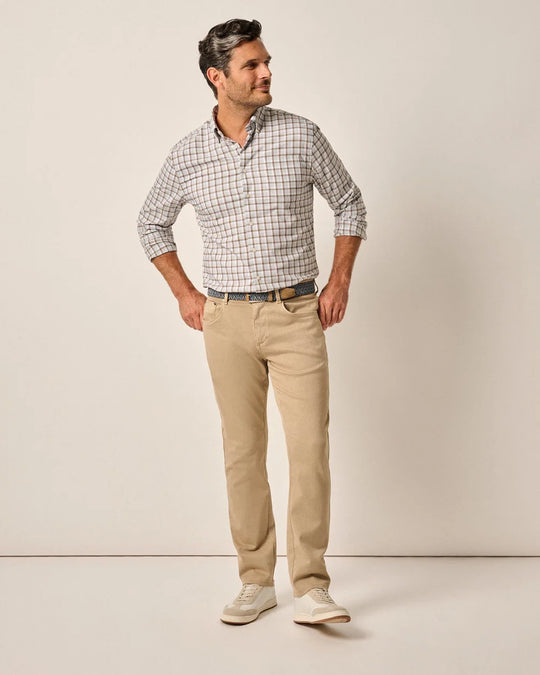 Carmel Sateen 5-Pocket Pant In Khaki