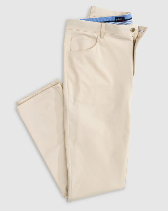 Johnnie-O Osprey Cotton Blend Performance Pant In Stone