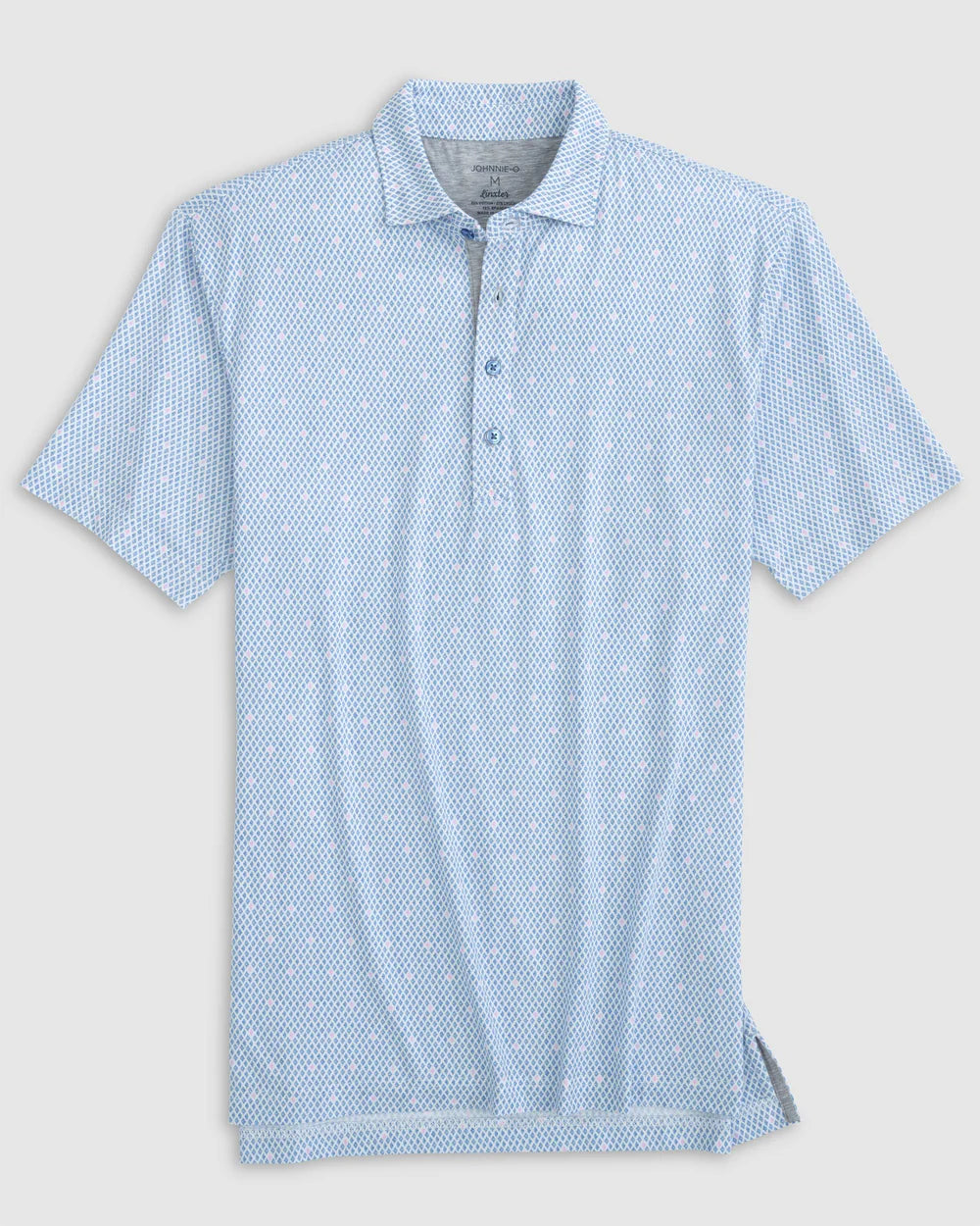 Johnnie-O Vestal Printed Cotton Blend Performance Polo In Monsoon