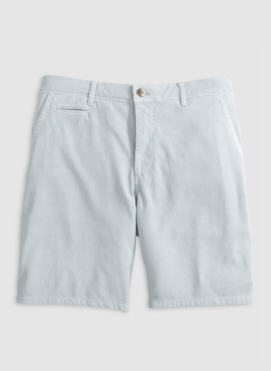 Johhnie-O Nassau Cotton Blend Shorts In Chrome