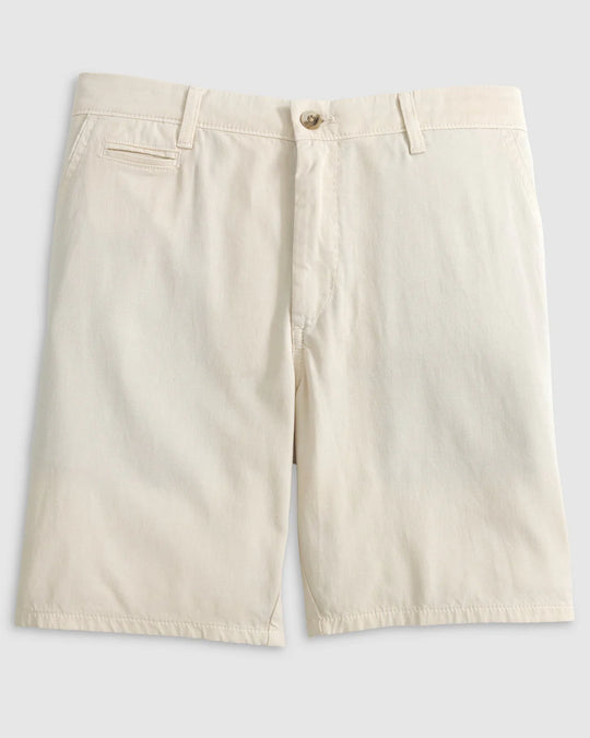 Johnnie-O Nassau Cotton Blend Shorts In Stone