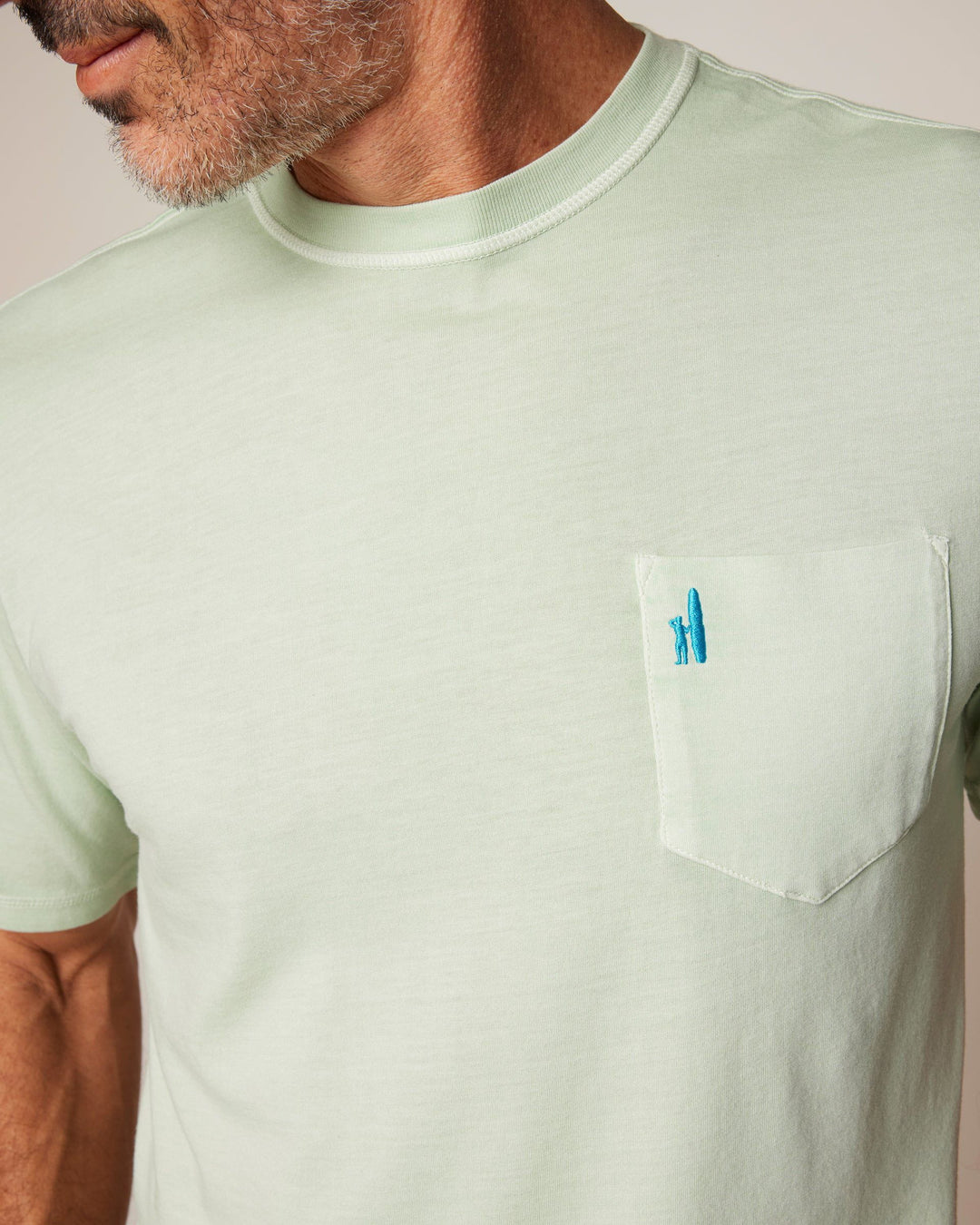 Johnnie-O Dale 2.0 Pocket T-Shirt In Pistachio