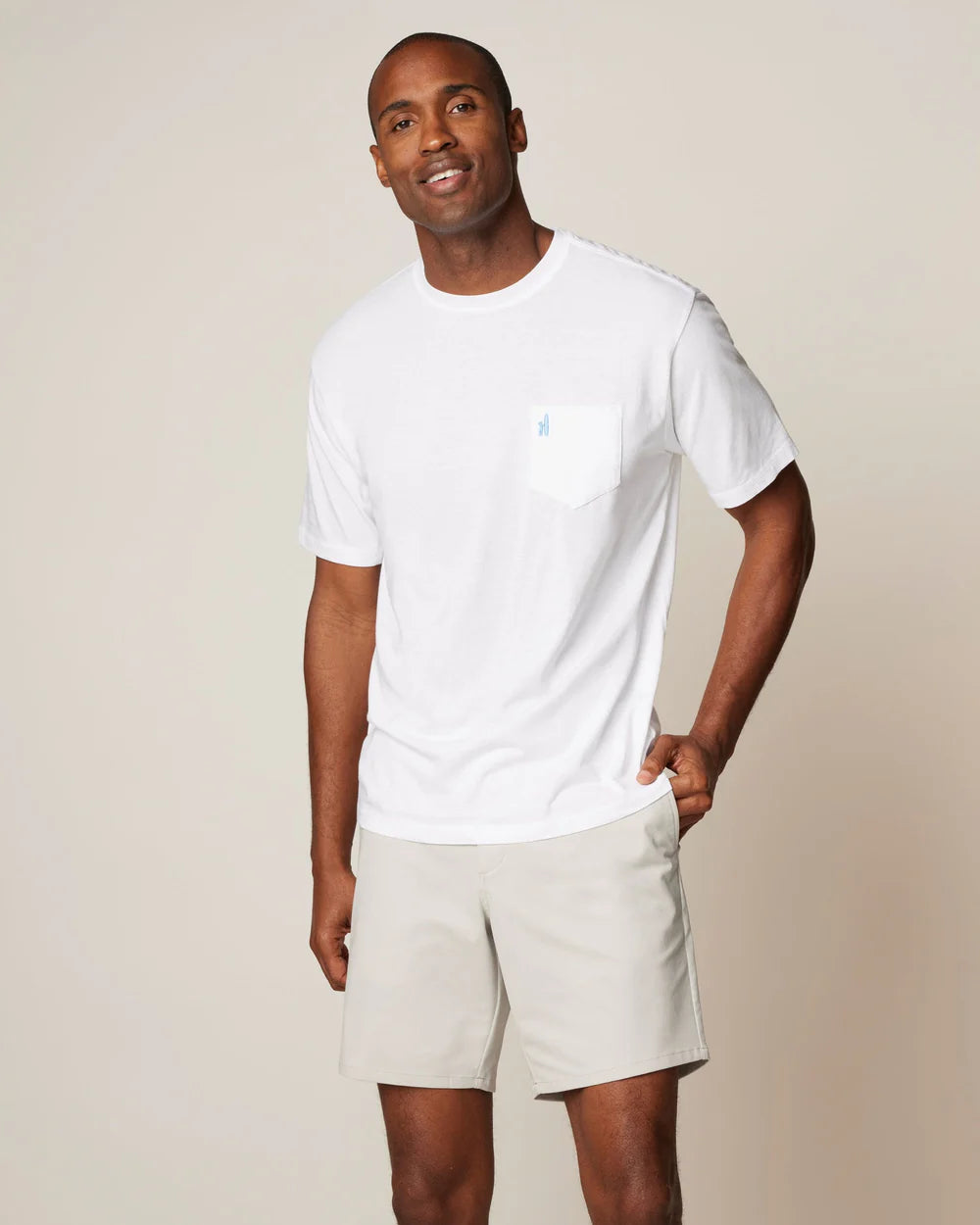 Johnnie-O Dale 2.0 Pocket T-Shirt In White