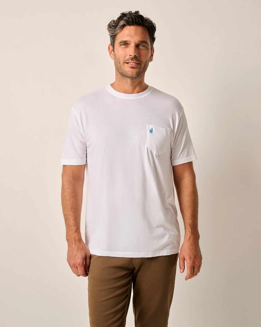 Johnnie-O Dale 2.0 Pocket T-Shirt In White