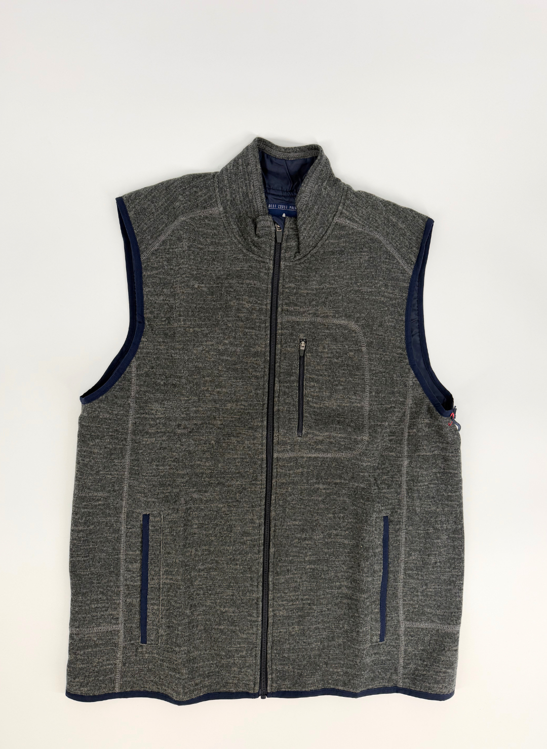 Fleece Lined Vest in Grey