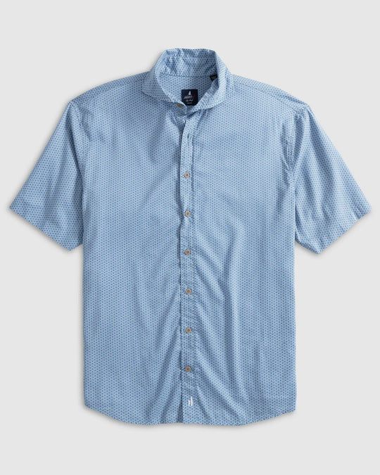Johnnie-O Stinson Top Shelf Button Up Shirt In Laguna Blue