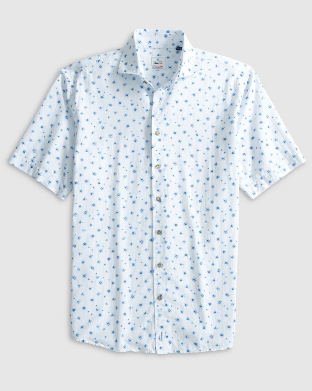 Johnnie-O Benson Hangin' Out Button Up Shirt In White
