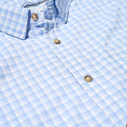 Poncho Blue Runner Slim Fit Short Sleeve Ultra-Lite Shirt