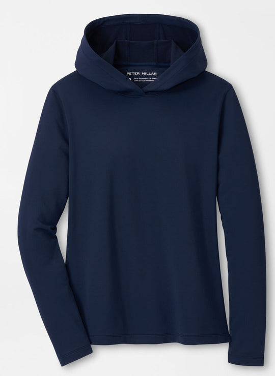 Lonesome Valley Peter Millar Women's Pine Performance Hoodie in Navy
