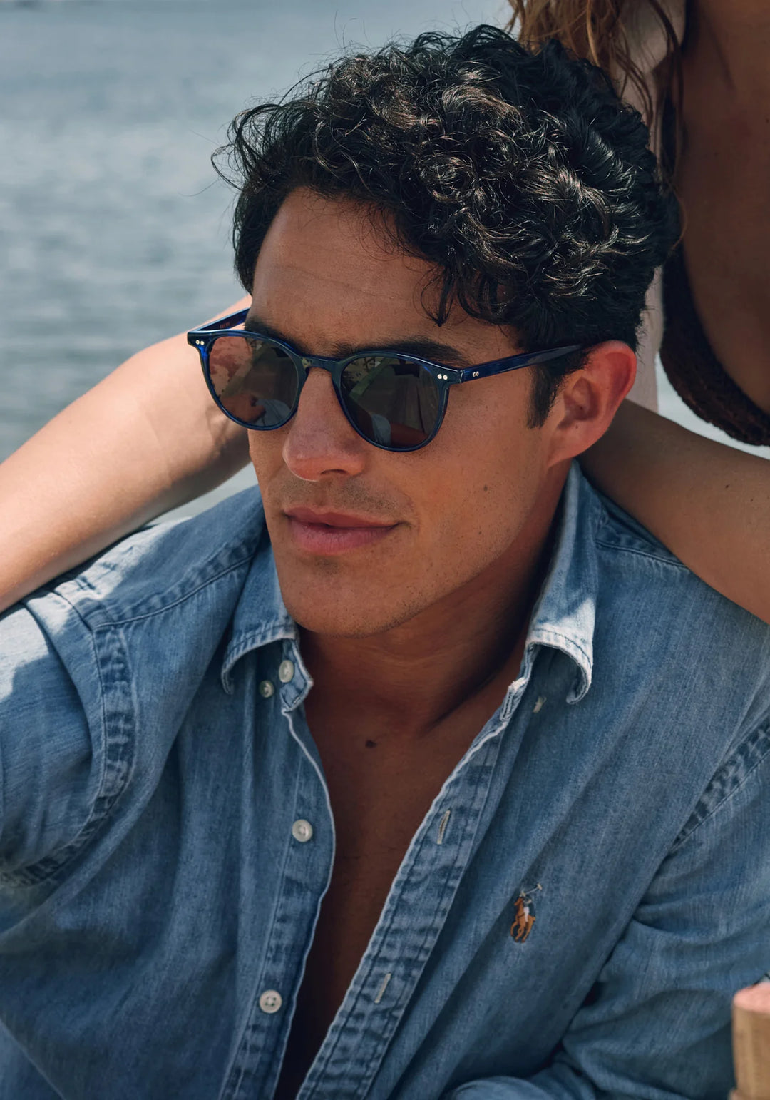 Krewe Landry Sunglasses In Indigo Tortoise