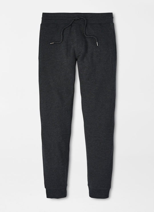 Peter Millar Lava Wash Garment Dyed Jogger In Charcoal