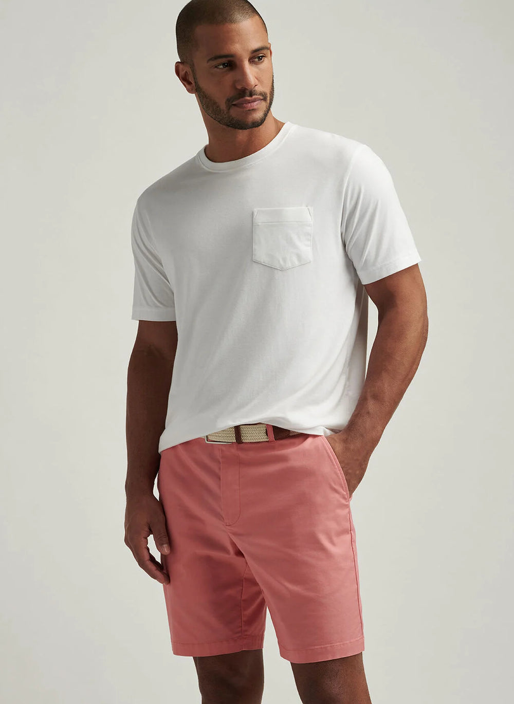 Peter Millar Crown Comfort Short-Sleeve Pocket Tee In White