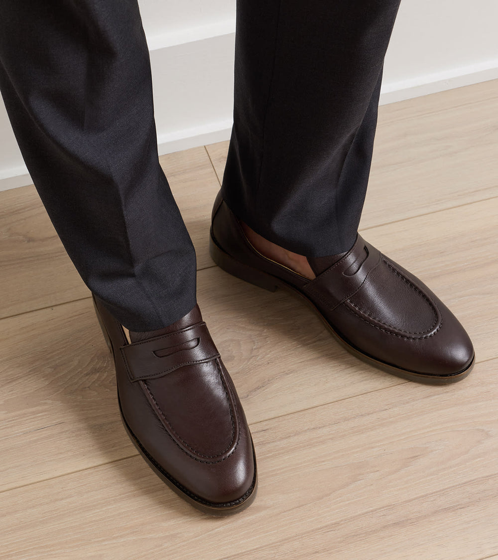 Madison Penny Loafer In Chocolate