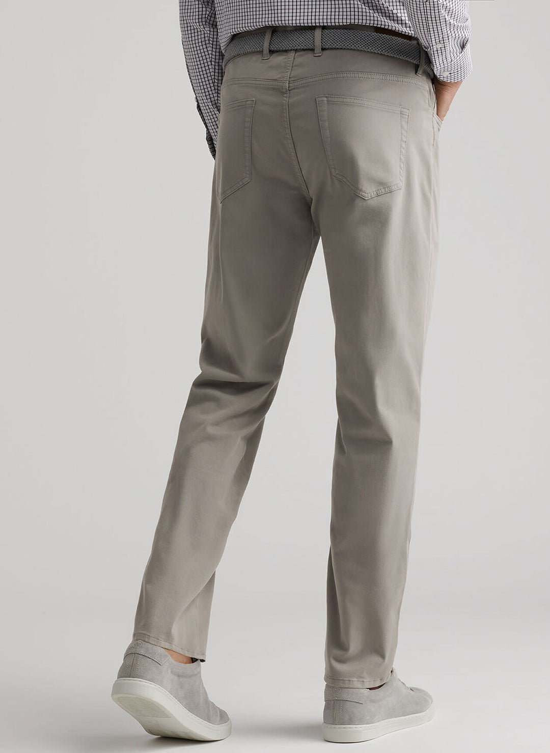 Peter Millar Signature Sateen Five-Pocket Pant In Gale Grey
