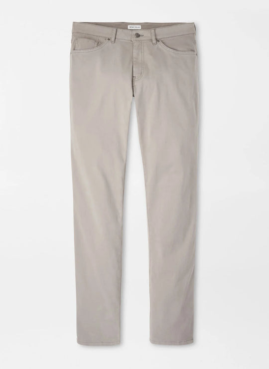 Peter Millar Signature Sateen Five-Pocket Pant In Gale Grey