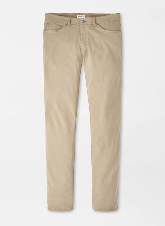 Peter Millar Signature Sateen Five-Pocket Pant In Grain