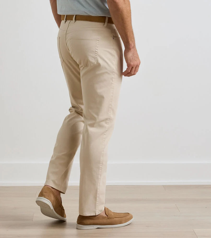 Signature Sateen Five-Pocket Pant In Sand