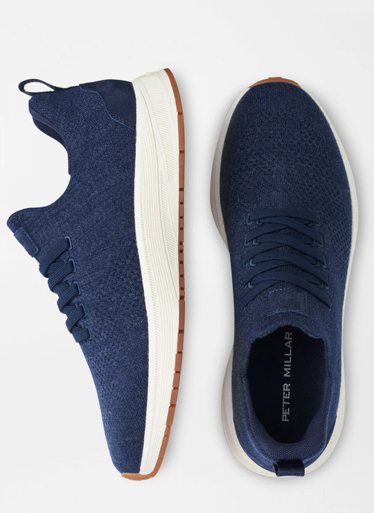 Peter Millar Odeon Sneaker In Navy