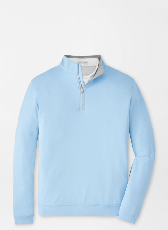 Lonesome Valley Peter Millar Perth Q-Zip in Cottage Blue