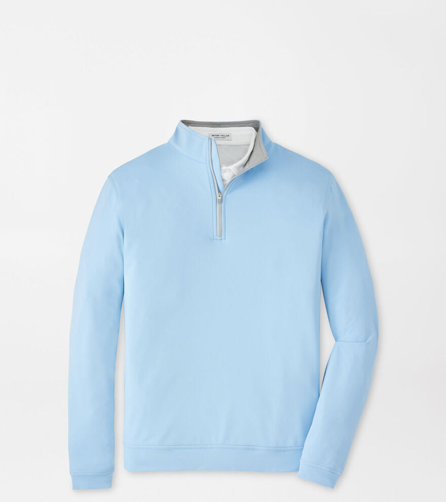 Peter Millar Perth Performance Quarter-Zip In Cottage Blue