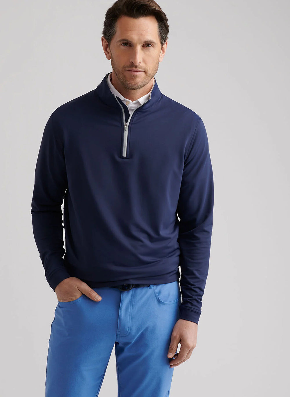 Lonesome Valley Peter Millar Perth Q-Zip in Navy