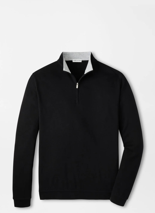 Crown Comfort Quarter-Zip Pullover In Black