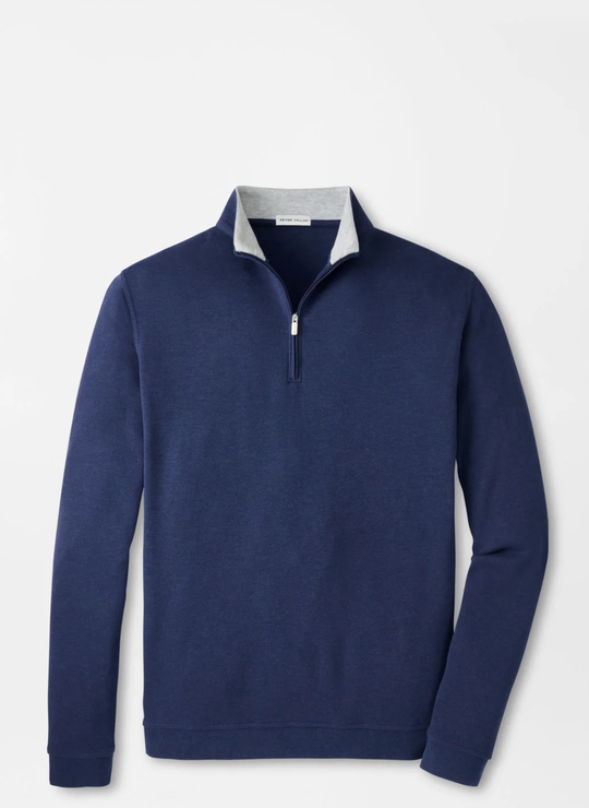 Crown Comfort Quarter-Zip Pullover In Navy