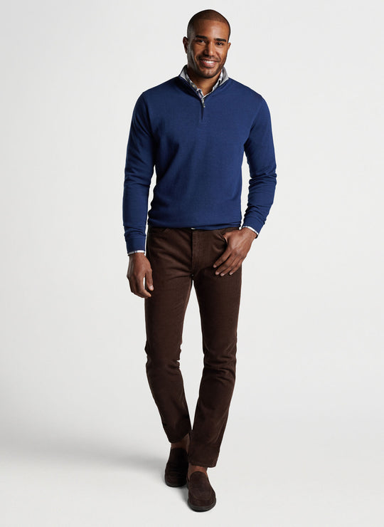 Peter Millar Crown Comfort Pullover In Navy