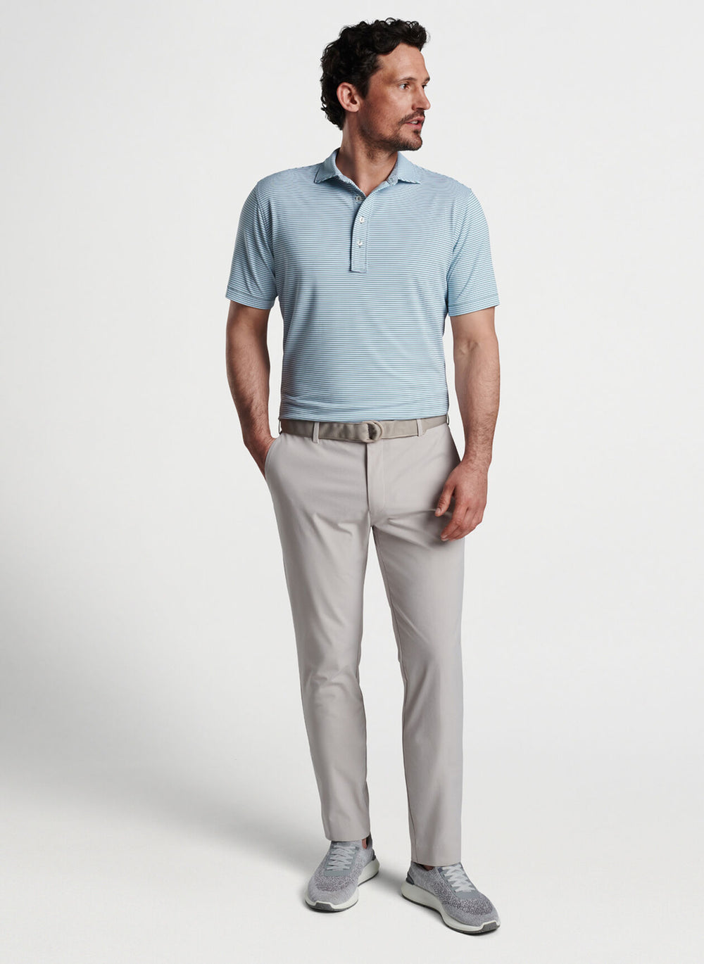 Peter Millar Surge Performance Trouser In Oatmeal