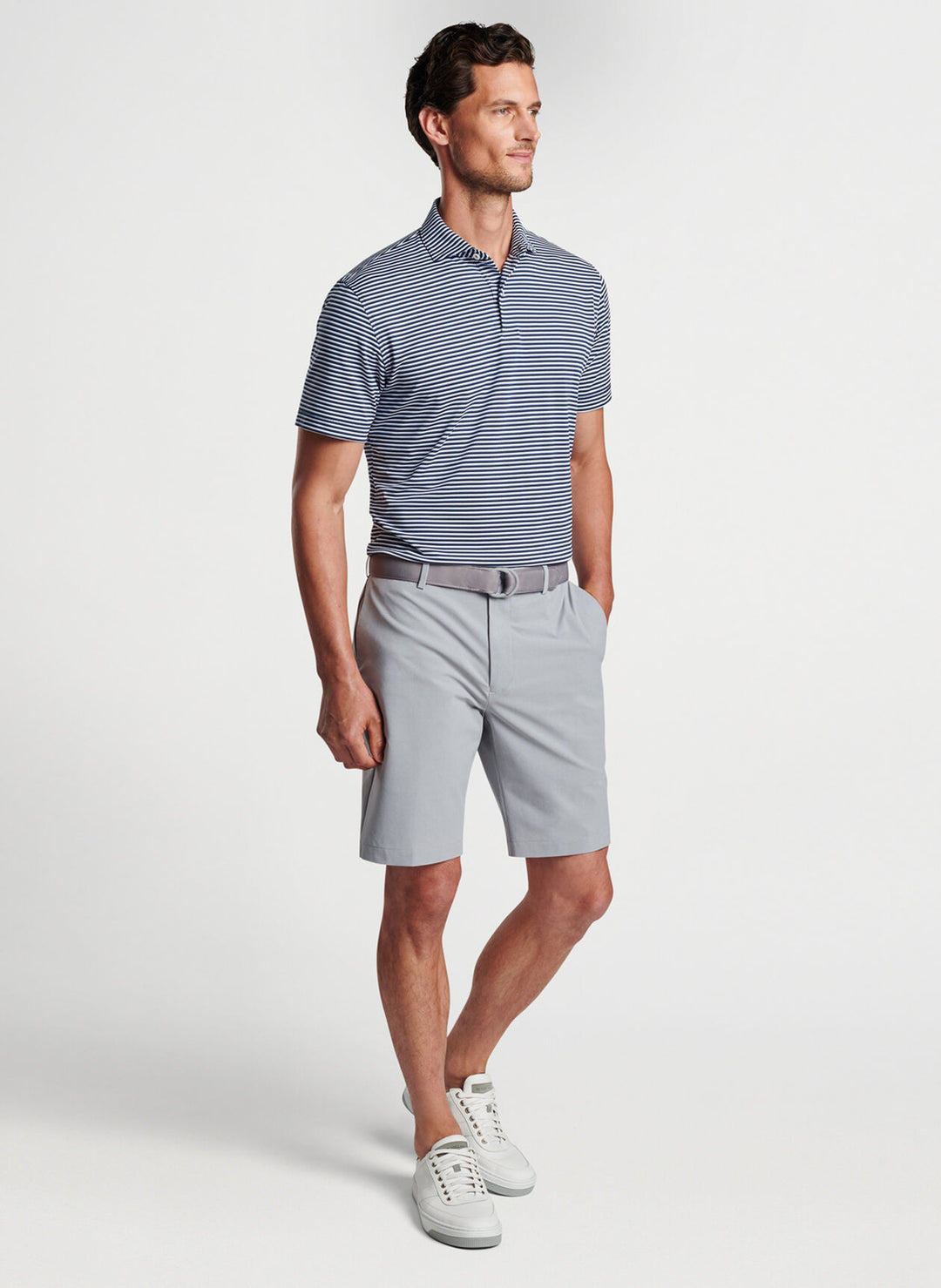 Peter Millar Surge Performance Short In Gale Grey