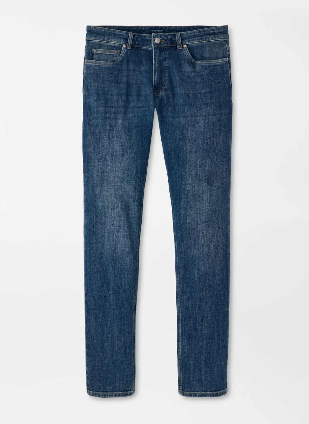 Vintage Washed Five-Pocket Denim In True Blue Washed