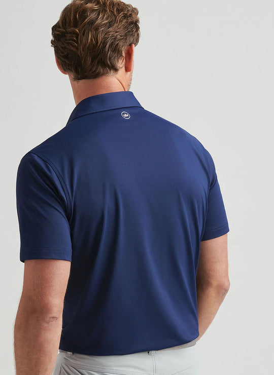 Peter Millar Solid Performance Jersey Polo In Navy