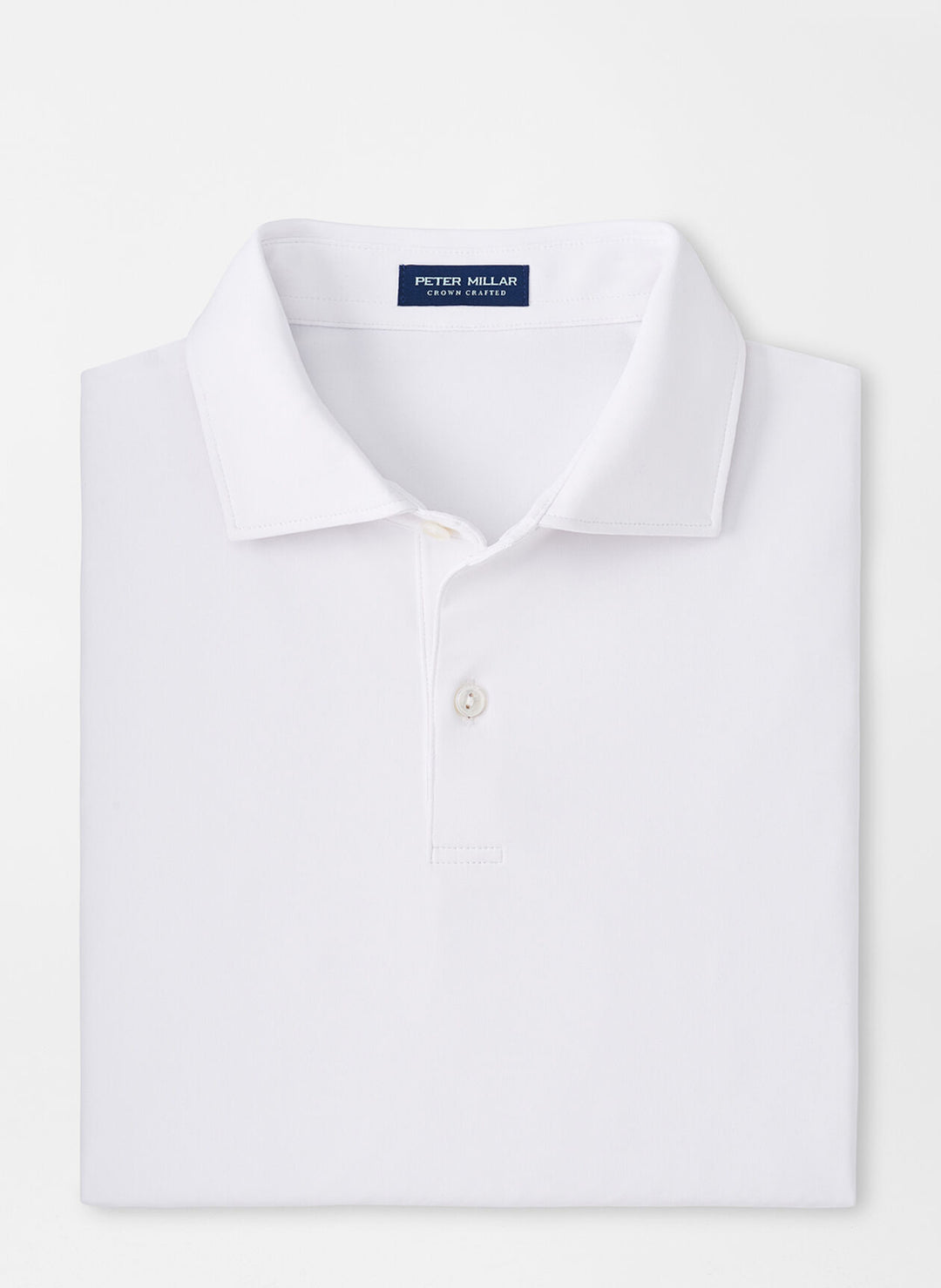 Peter Millar Solid Performance Jersey Polo In White
