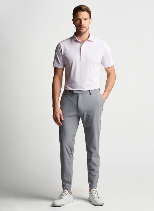 Peter Millar Mood Performance Mesh Polo In Misty Rose