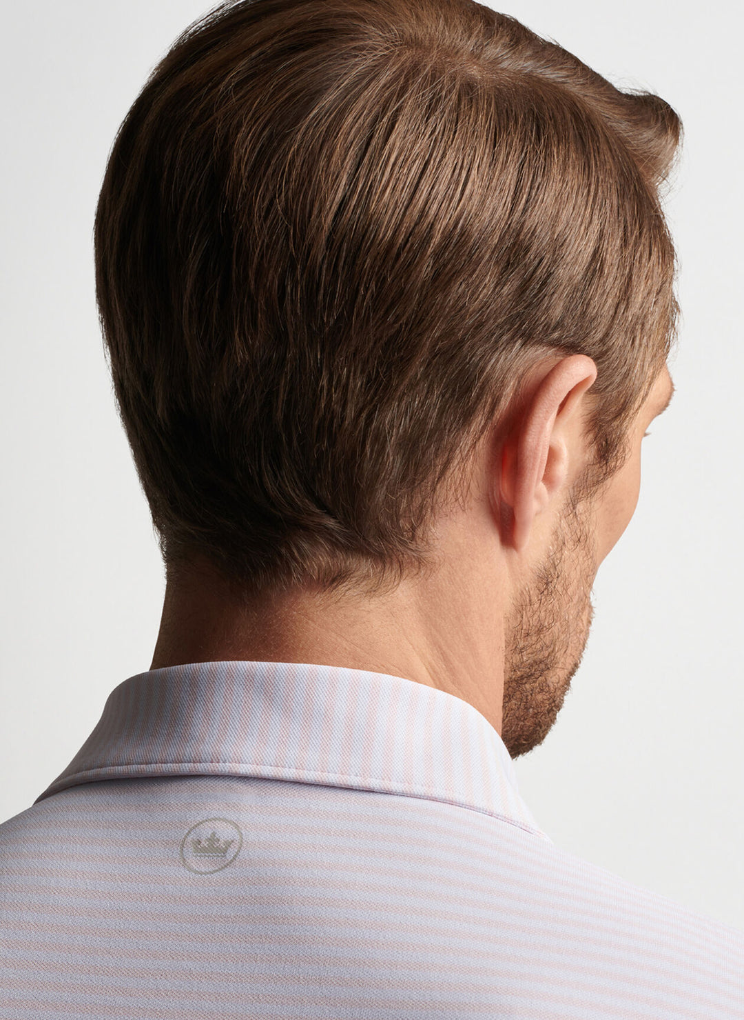 Peter Millar Mood Performance Mesh Polo In Misty Rose